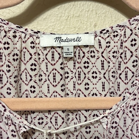 MADEWELL Silk Lily‎ Ruffle Top Size Small - Picture 5 of 10